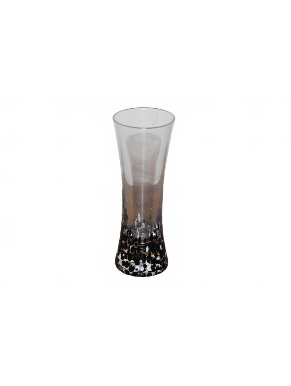 Tequila Rose Tall Black White Speckled Shot Glass